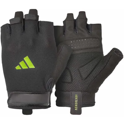 Перчатки для фитнеса Adidas Essential Training Gloves ADGB-15003GN чорний, зелений L (885652025973)