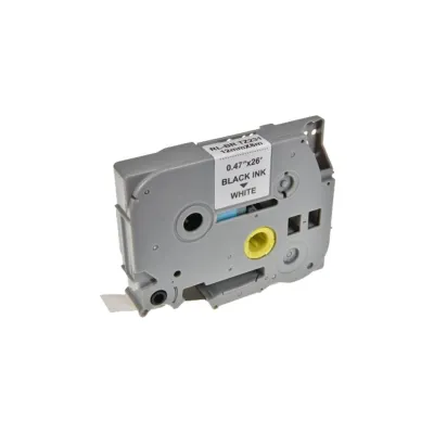 Стрічка для принтера етикеток UKRMARK RL-B-T231P-BK/WT, аналог TZE231. 12 мм х 8 м (900242)