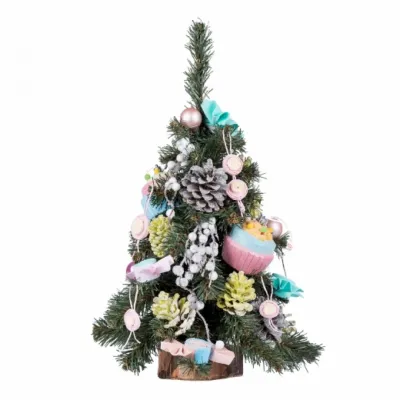 Штучна ялинка YES! Fun Маршмелоу з прикрасами 0,45 м (904443)