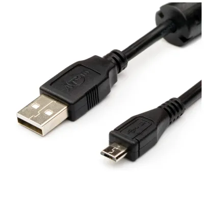 Дата кабель USB 2.0 AM to Micro 5P 0.8m Atcom (9174)