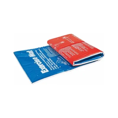 Килимок для фітнесу Toorx Padded Exercise 181х60х2,5 см з антиковзною поверхнею Blu/Rosso (MAT-GE) (931149)