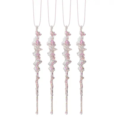 Ялинкова іграшка Novogod`ko Бурульки 15 cм 4 шт Пластик (974882)