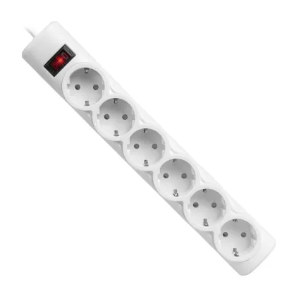 Мережевий фільтр живлення Defender 153, 3 m, 6 роз, white (99490)