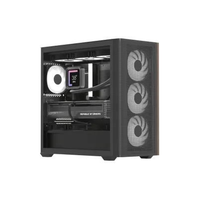 Корпус для ПК AeroCool D301A-G-BK-v2 Black (ACCS-DS03043.11)