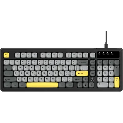 Клавіатура Ajazz AF98 USB UA Black/Grey/Yellow (AF98-BGY)