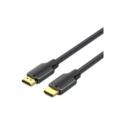 Кабель мультимедийный HDMI M to HDMI M 10.0m 4K cotton braided black Vention (ALLBL)