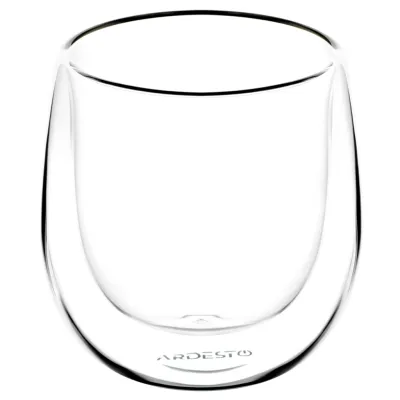 Набір склянок Ardesto з подвійними стінками BR 120 мл 2 шт прозорий (AR2612BR)