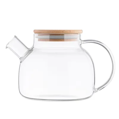 Заварник Ardesto Gemini боросилікатне скло бамбук прозорий 1000мл (AR3010GBM)