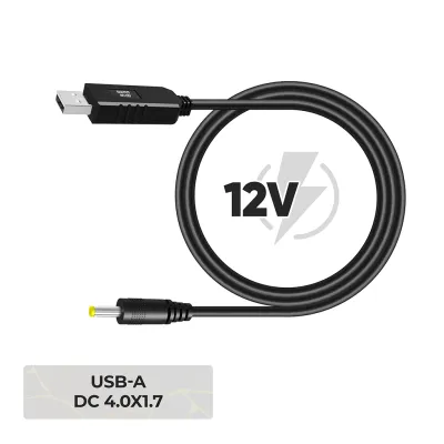 Кабель живлення USB to DC 4.0x1.7mm 12V 0.8m Armorstandart (ARM79301)