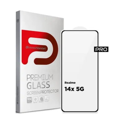 Стекло защитное Armorstandart Pro Realme 14x 5G Black (ARM83557)