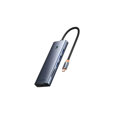 Концентратор Baseus USB-C 10-in-1 HDMI 4K60Hz + VGA + 3xUSB 3.0 + PD + RJ45 1000Mbps + SD/TF + 3.5mm gray (B0005280C811-00)