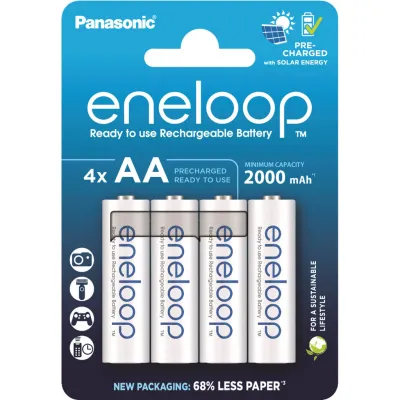 Аккумулятор Panasonic AA Eneloop 2000mAh NI-MH * 4 (BK-3MCDE/4CP)