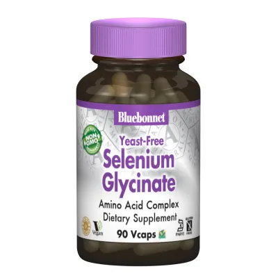 Мінерали Bluebonnet Nutrition Селен гліцинат, Albion, 90 гелевих капсул (BLB0678)