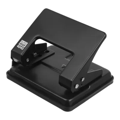 Діркопробивач Buromax металевий JOBMAX, до 20 аркушів, 110 х 90 х 75мм, чорний (BM.4040-01)