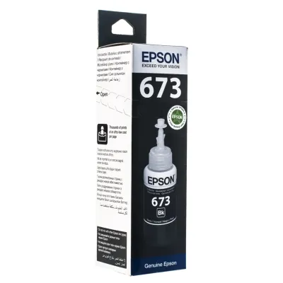 Контейнер з чорнилом Epson 673 black 70мл L800/1800 (C13T67314A)
