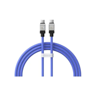 Дата кабель USB-C to USB-C 1.0m CoolPlay Fast Charging 100W blue Baseus (CAKW000203)