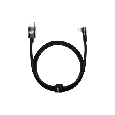 Дата кабель USB-C to Lightning 1.0m 20W 90° corner black Baseus (CAVP000201)