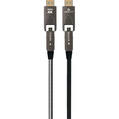 Кабель мультимедійний HDMI M to HDMI M 10.0m V2.0 4K60Hz A/D to A/D AOC Cablexpert (CCAP-HDMIDD-AOC-10M)