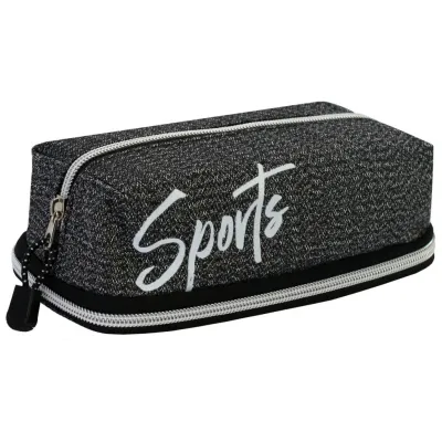 Пенал Cool For School 2 відділення Сірий (CF87175)