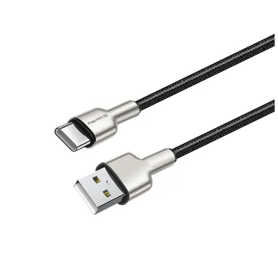 Дата кабель USB 2.0 AM to USB-C 1.0m head metal black ColorWay (CW-CBUC046-BK)