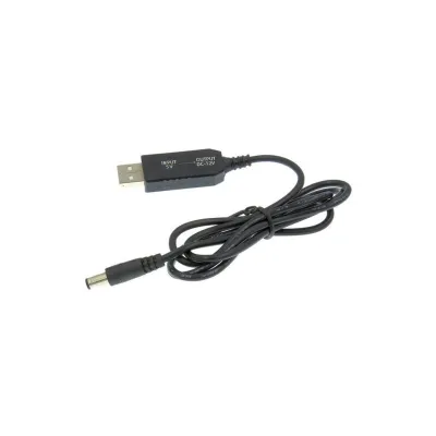 Кабель живлення USB to DC 5.5x2.1mm 12V 1.0m Dynamode (DM-USB-DC-5.5x2.1-12V)