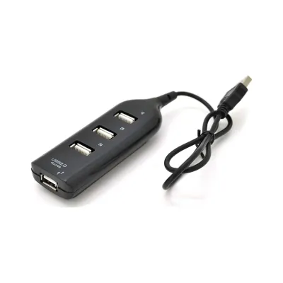 Концентратор Voltronic USB 2.0 to 4xUSB black (DNS-HUB4-OB)