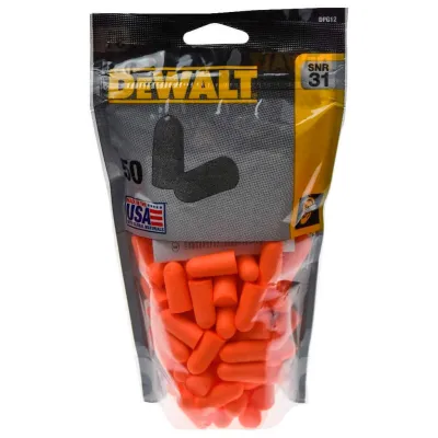 Беруші DeWALT одноразові, помаранчеві, 50 шт (DPG12BG50)