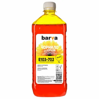 Чорнило Barva Epson 103 1л YELLOW (E103-702)