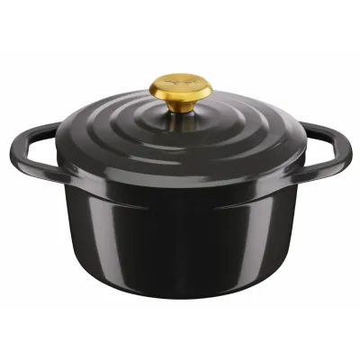 Кастрюля Tefal Air, з кришкою, 3.1л, алюміній, чорний (E2554404)