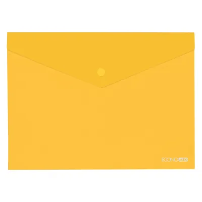 Папка - конверт Economix А5 180 мкм прозора, фактура "глянець", жовта (E31316-05)