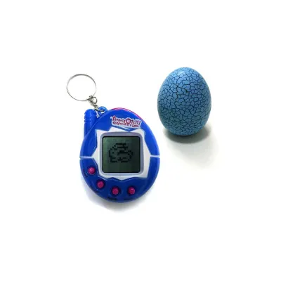 Інтерактивна іграшка UFT електронний вихованець Тамагочі в Яйці Динозавра Eggshell Game Blue (EggBlue)
