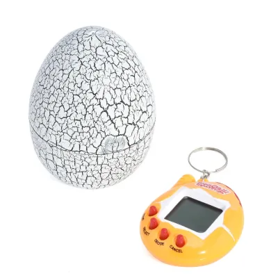 Інтерактивна іграшка UFT електронний вихованець Тамагочі в Яйці Динозавра Eggshell Game White (EggWhite)