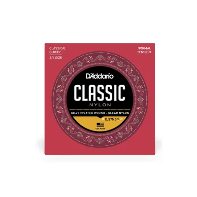 Струни для гітари D'Addario Student Classics Normal Tension 3/4 (EJ27N 3/4)