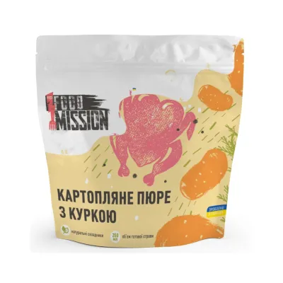 Їжа швидкого приготування Food Mission Пюре картопляне з куркою 75 г (fm.30405)