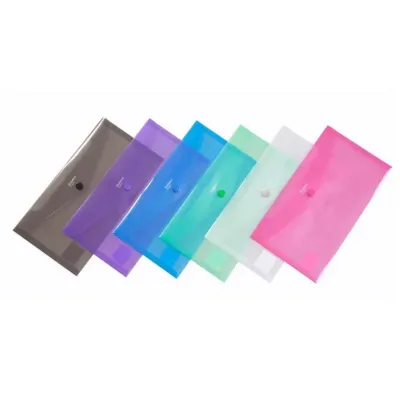 Папка - конверт Comix DL, прозора червона (FOLD-COM-A1855-R)