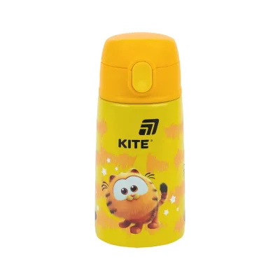 Поїльник-непроливайка Kite Garfield термос з трубочкою 400 мл (GF25-1261)