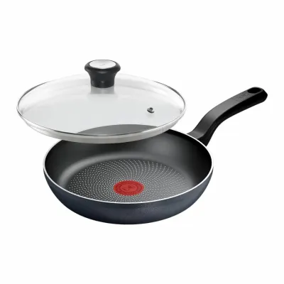 Сковорода Tefal So'' Light 24 см, алюміній, бакеліт, скло, чорний (H0560442_SET)