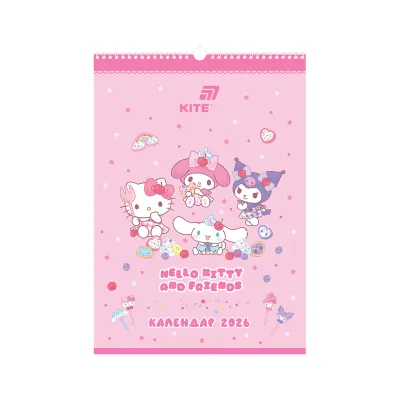 Календар Kite планер настінний Hello Kitty 2026 рік (HK26-440)