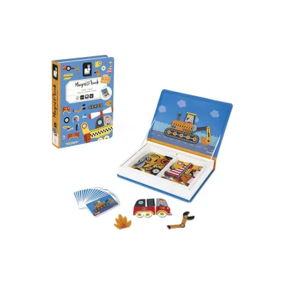 Розвиваюча іграшка Janod Магнітна книга Транспорт (J02715)