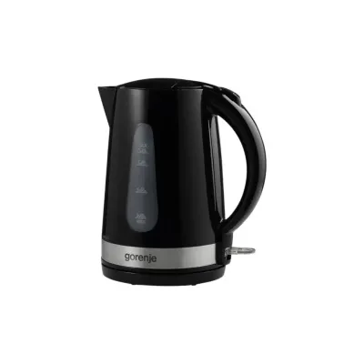 Електрочайник Gorenje 1.7л, 2,200 Вт, strix контроль, скло, чорний (K17OGP)