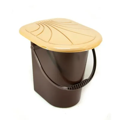 Відро-туалет Консенсус Коричневе 17 л (Консенсус/туал/коричневий)