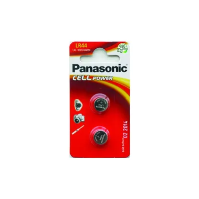 Батарейка Panasonic LR44 * 2 Alkaline (LR-44EL/2B)