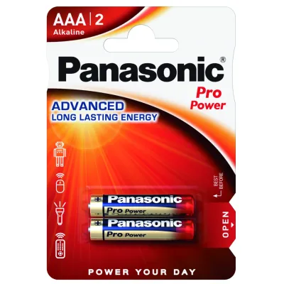Батарейка Panasonic AAA LR03 Pro Power * 2 (LR03XEG/2BP)