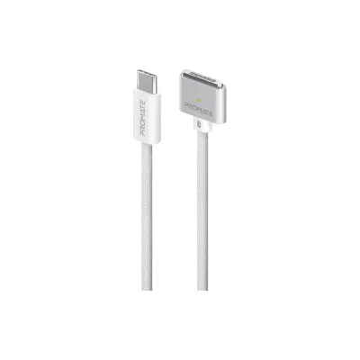 Дата кабель USB-C to MagSafe 3 white Promate (magcord-140pd.white)