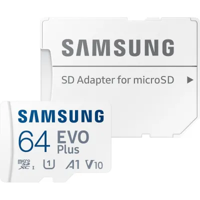 Карта пам'яті Samsung 64GB microSD class 10 UHS-I U3 V30 A1 EVO Plus (MB-MC64SA/EU)