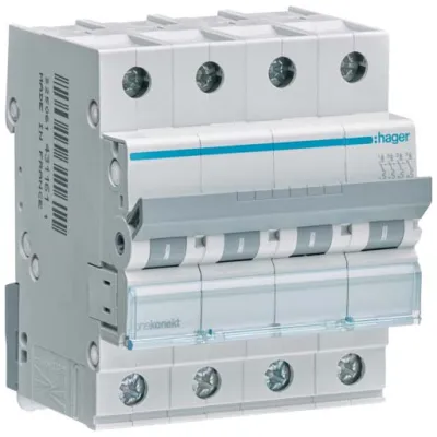 Автоматичний вимикач Hager 4-п. C 32A (6kA) 4M (A) (MCN432)