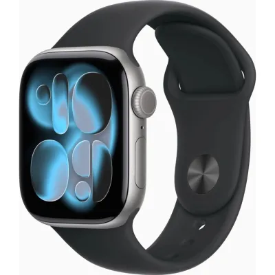 Смарт-годинник Apple Watch Series 11 GPS 42mm Space Grey Aluminium Case with Black Sport Band - M/L (MEQX4RK/A)