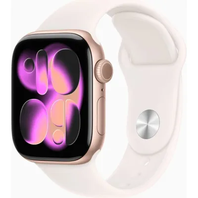 Смарт-годинник Apple Watch Series 11 GPS 42mm Rose Gold Aluminium Case with Light Blush Sport Band - S/M (MEU04RK/A)