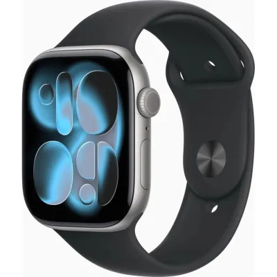 Смарт-годинник Apple Watch Series 11 GPS 46mm Space Grey Aluminium Case with Black Sport Band - M/L (MEV44RK/A)
