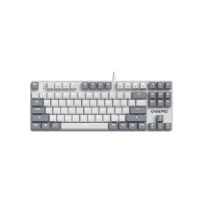 Клавіатура GamePro Genesis Metallic MK110W Outemu Red Switch USB UA White (MK110W)